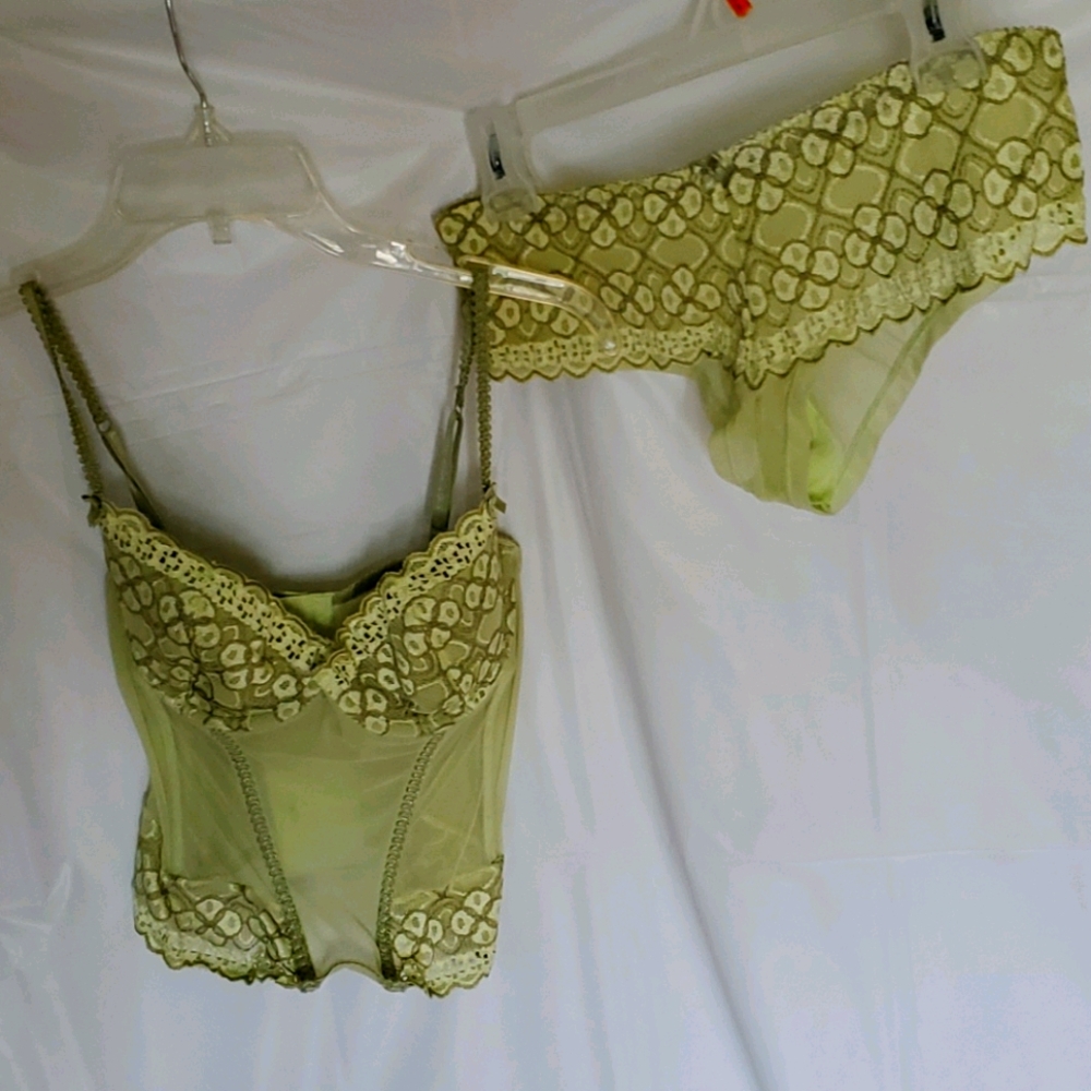 Lime Green 2 piece Lingerie
